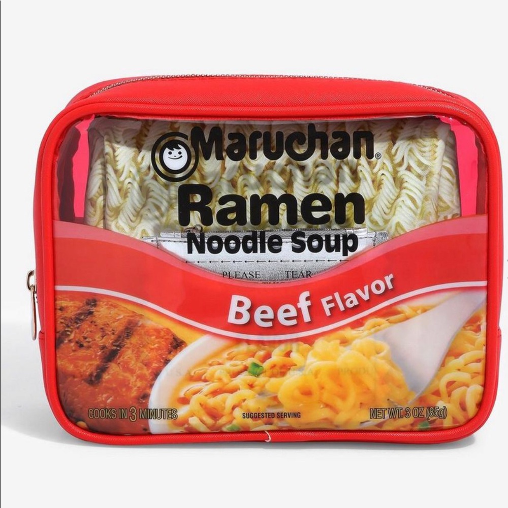 Maruchan Beef Ramen Noodle Soup 3pc Cosmetic Bag Set - Picture 3 of 6